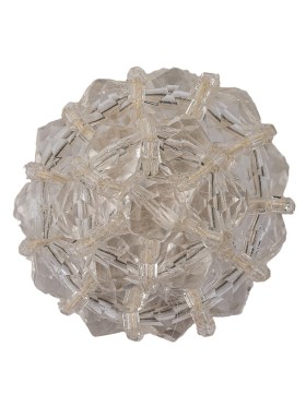 Vintage Transparent Shank Back Faceted Beaded Button – 44L/28mm Vintage Transparent Shank Back Faceted Beaded Button – 44L/28mm