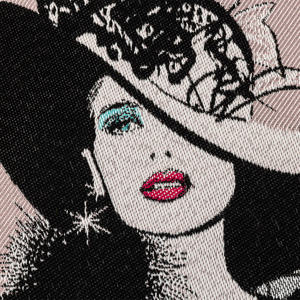 French Rose I Love Paris Oversized Square Patch - 18.875"