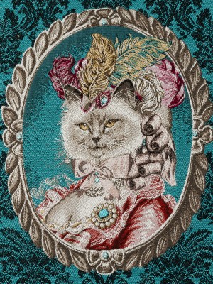 French Blue Aristocat Cotton Blend Oversized Square Patch – 18.875″ French Blue Aristocat Cotton Blend Oversized Square Patch – 18.875″