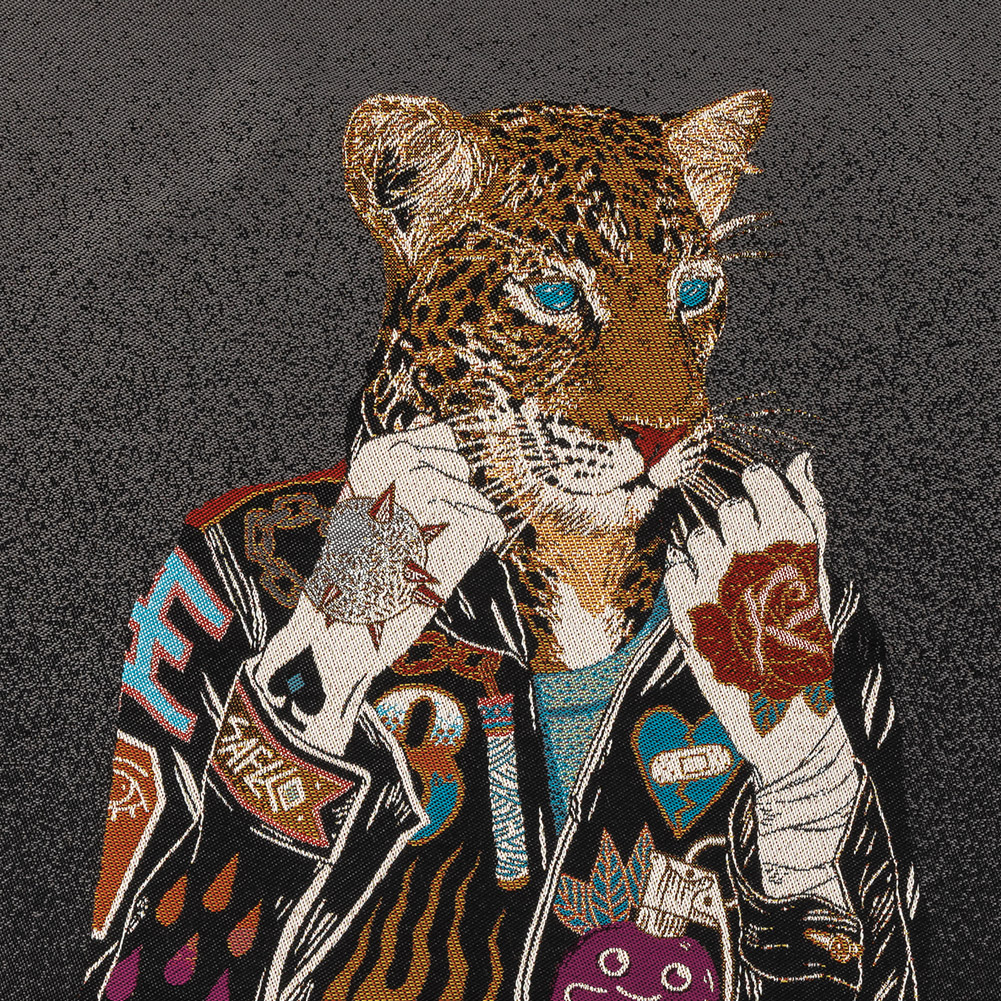 French Graphite Jaguar Harley Oversized Square Patch – 18.875″ French Graphite Jaguar Harley Oversized Square Patch – 18.875″