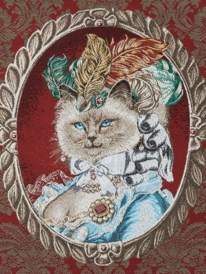 French Burgundy Aristocat Cotton Blend Oversized Square Patch – 18.875″ French Burgundy Aristocat Cotton Blend Oversized Square Patch – 18.875″