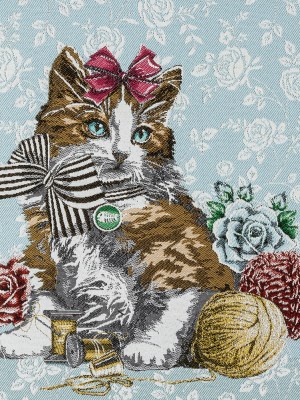 French Light Blue Posed with a Bow Cotton Blend Oversized Square Patch – 18.875″ French Light Blue Posed with a Bow Cotton Blend Oversized Square Patch – 18.875″