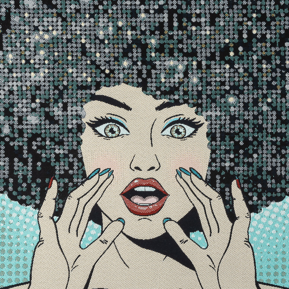 French Blue Multicolored Don’t Stop the Music Oversized Square Patch – 18.875″ French Blue Multicolored Don’t Stop the Music Oversized Square Patch – 18.875″