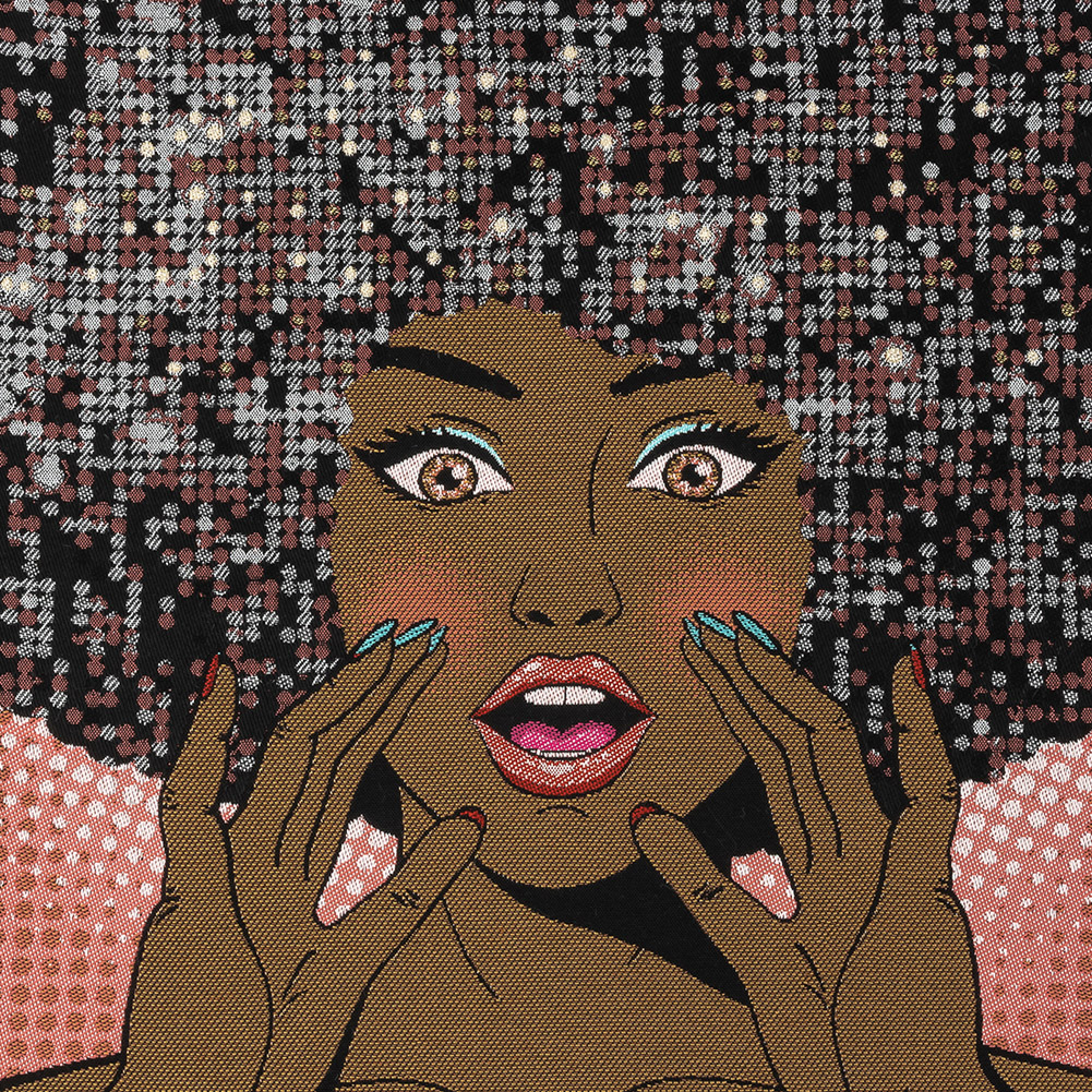 French Pink Multicolored Don’t Stop the Music Oversized Square Patch – 18.875″ French Pink Multicolored Don’t Stop the Music Oversized Square Patch – 18.875″