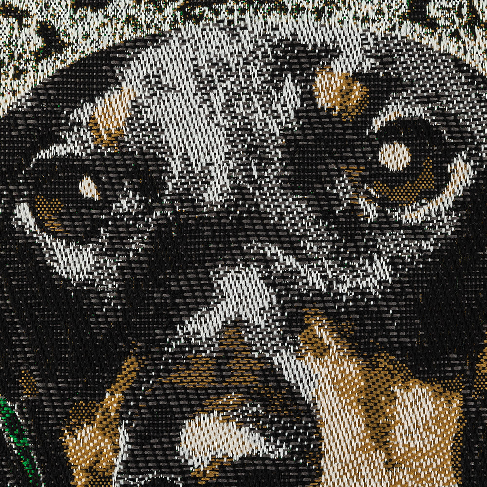 French Green Crowned Dachshund Oversized Square Patch - 18.875"