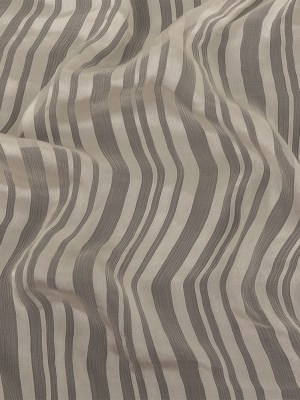 Famous Australian Designer Vanilla Ice Crinkled Silk Chiffon with Satin Stripes Famous Australian Designer Vanilla Ice Crinkled Silk Chiffon with Satin Stripes