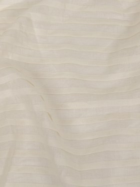Famous Australian Designer Ivory Pintucked Pleats Linen Woven Panel Famous Australian Designer Ivory Pintucked Pleats Linen Woven Panel