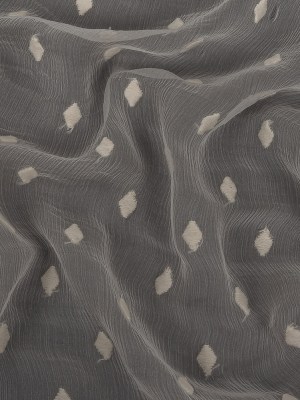 Famous Australian Designer Pristine Embroidered Diamonds Crinkled Silk Chiffon Famous Australian Designer Pristine Embroidered Diamonds Crinkled Silk Chiffon