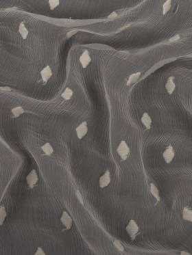 Famous Australian Designer Pristine Embroidered Diamonds Crinkled Silk Chiffon Famous Australian Designer Pristine Embroidered Diamonds Crinkled Silk Chiffon