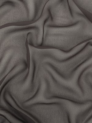 Famous Australian Designer Black Viscose Georgette Famous Australian Designer Black Viscose Georgette