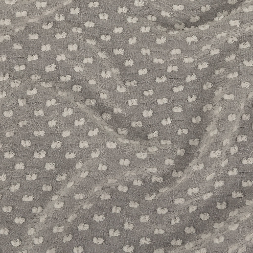 Famous Australian Designer Pearl Faux Swiss Dot Silk Georgette Famous Australian Designer Pearl Faux Swiss Dot Silk Georgette