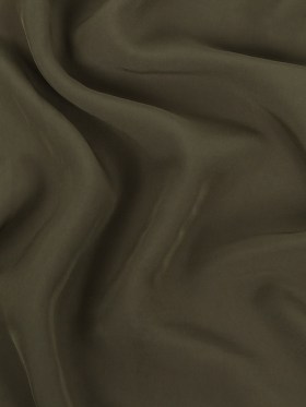 Famous Australian Designer Olive Crepe de Chine Viscose Lining Famous Australian Designer Olive Crepe de Chine Viscose Lining