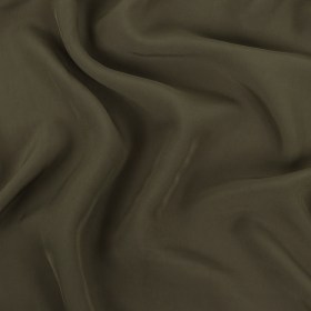 Famous Australian Designer Olive Crepe de Chine Viscose Lining Famous Australian Designer Olive Crepe de Chine Viscose Lining