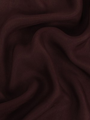 Famous Australian Designer Mahogany Satin-Faced Silk Chiffon Famous Australian Designer Mahogany Satin-Faced Silk Chiffon