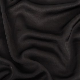 Famous Australian Designer Black Heavy Drape Viscose Sateen Famous Australian Designer Black Heavy Drape Viscose Sateen