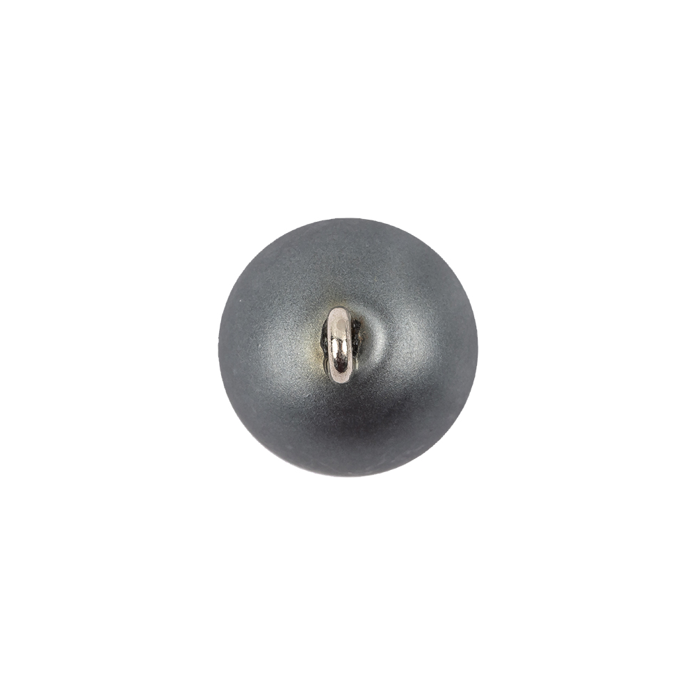 Italian Hematite Iridescent Ball Shank Back Button – 22L/14mm Italian Hematite Iridescent Ball Shank Back Button – 22L/14mm
