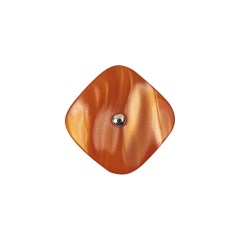 Italian Orange Bliss Plastic and Silver Metal Shank Back Button – 32L/20mm Italian Orange Bliss Plastic and Silver Metal Shank Back Button – 32L/20mm