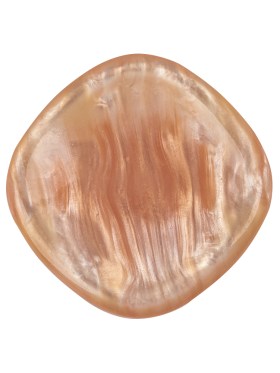 Blush Iridescent Rounded Square Self Back Plastic Button – 44L/28mm Blush Iridescent Rounded Square Self Back Plastic Button – 44L/28mm