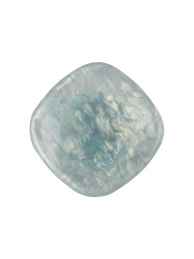 Powder Blue Iridescent Rounded Square Self Back Plastic Button – 36L/23mm Powder Blue Iridescent Rounded Square Self Back Plastic Button – 36L/23mm