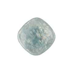 Powder Blue Iridescent Rounded Square Self Back Plastic Button – 36L/23mm Powder Blue Iridescent Rounded Square Self Back Plastic Button – 36L/23mm