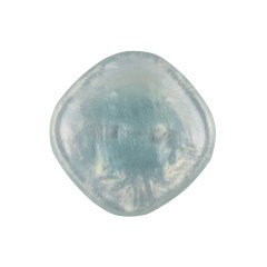 Powder Blue Iridescent Rounded Square Self Back Plastic Button – 40L/25.5mm Powder Blue Iridescent Rounded Square Self Back Plastic Button – 40L/25.5mm