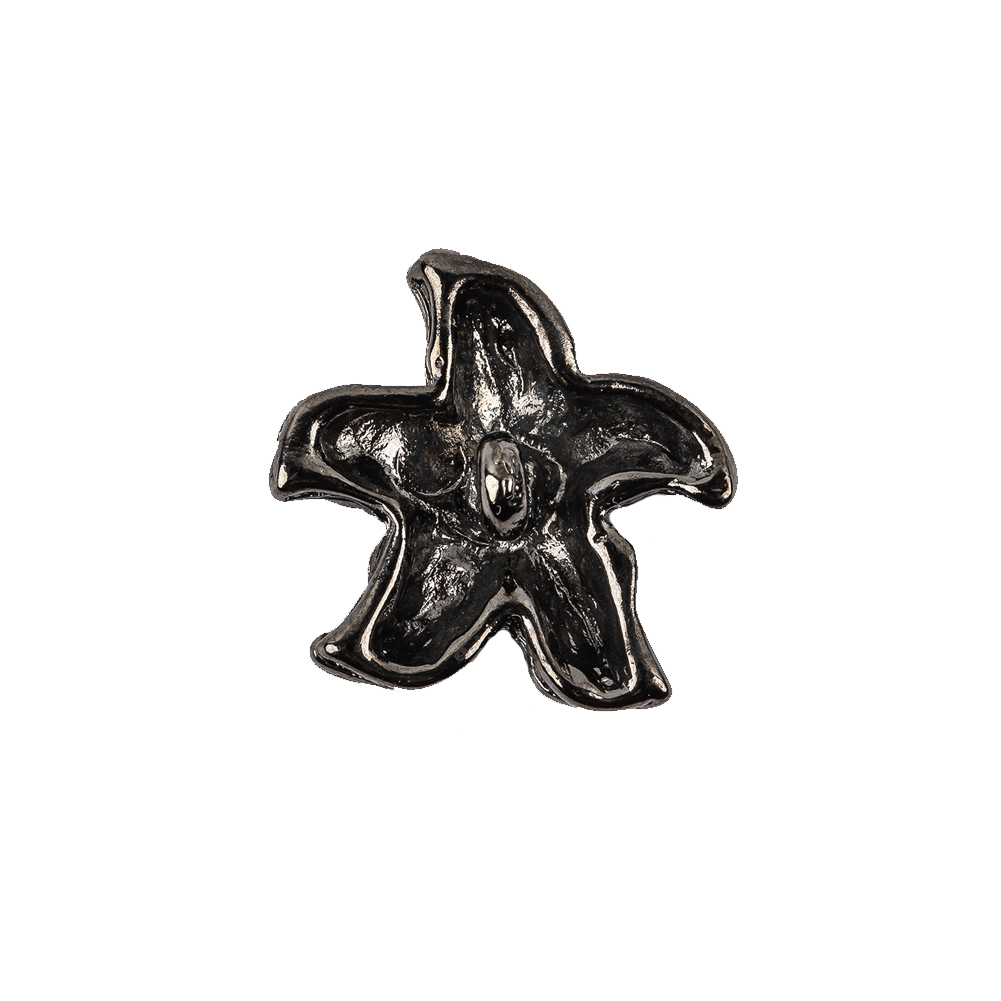 Vintage Gunmetal Starfish Cast Metal Button – 36L/23mm Vintage Gunmetal Starfish Cast Metal Button – 36L/23mm