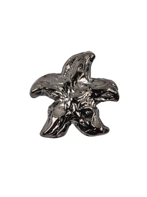 Vintage Gunmetal Starfish Cast Metal Button – 36L/23mm Vintage Gunmetal Starfish Cast Metal Button – 36L/23mm