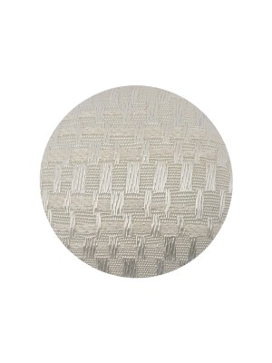 White Jacquard Fabric Covered Domed Cotton Blend Sew On Button – 36L/23mm White Jacquard Fabric Covered Domed Cotton Blend Sew On Button – 36L/23mm