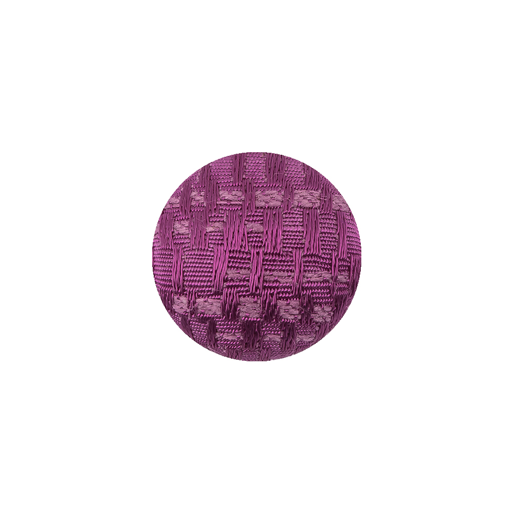Magenta Jacquard Fabric Covered Domed Cotton Blend Sew On Button – 25L/16mm Magenta Jacquard Fabric Covered Domed Cotton Blend Sew On Button – 25L/16mm