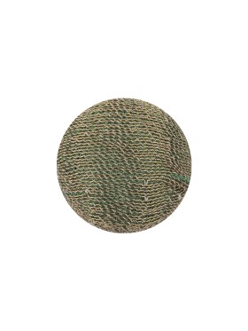 Glitteratti Lurex and Oil Green Fabric Covered Domed Sew On Button – 25L/16mm Glitteratti Lurex and Oil Green Fabric Covered Domed Sew On Button – 25L/16mm
