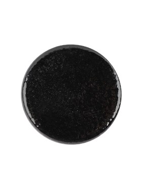 Black Patent Leather and Silk Sew On Button – 36L/23mm Black Patent Leather and Silk Sew On Button – 36L/23mm