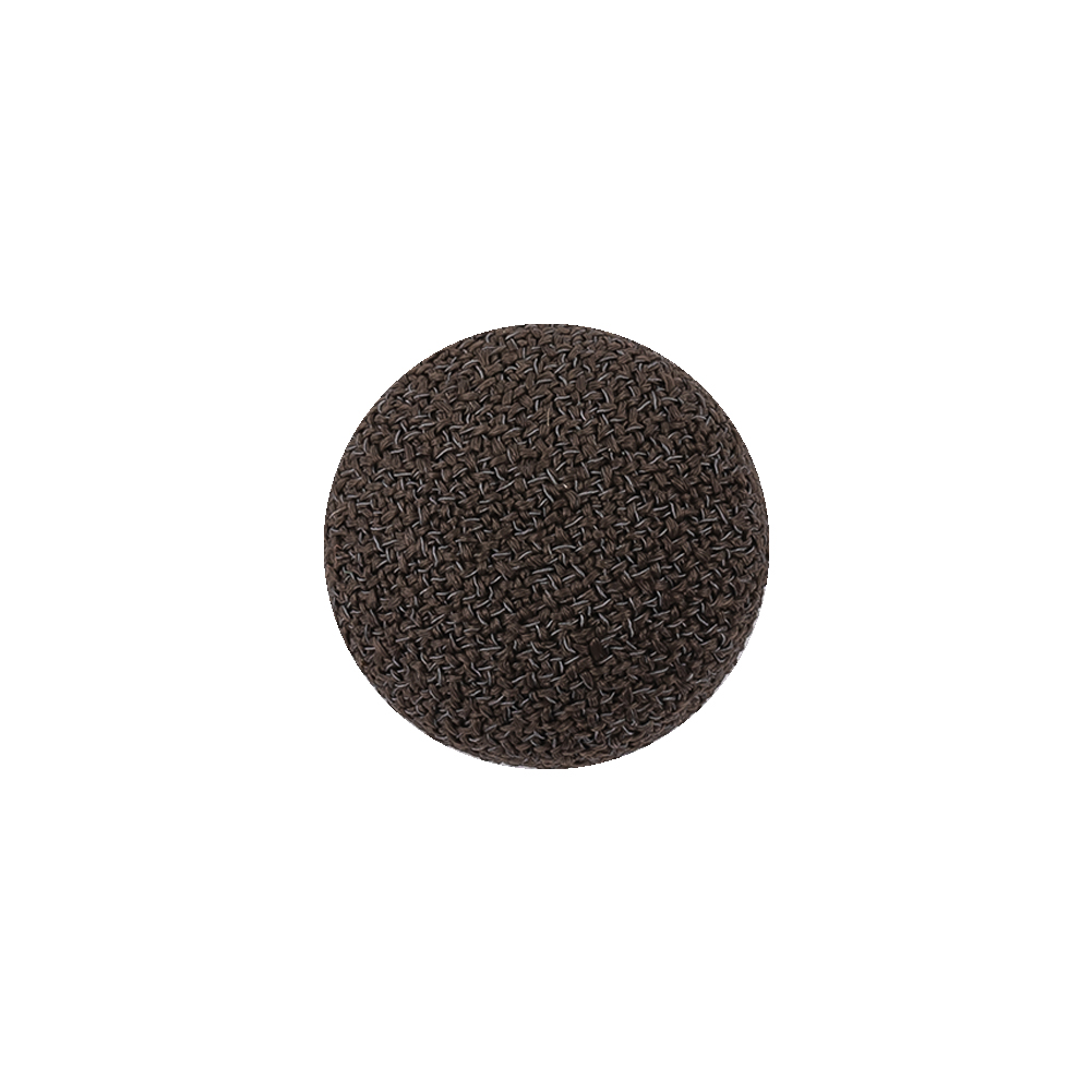 Brownie Creped Fabric Covered Domed Wool Blend Sew On Button – 25L/16mm Brownie Creped Fabric Covered Domed Wool Blend Sew On Button – 25L/16mm