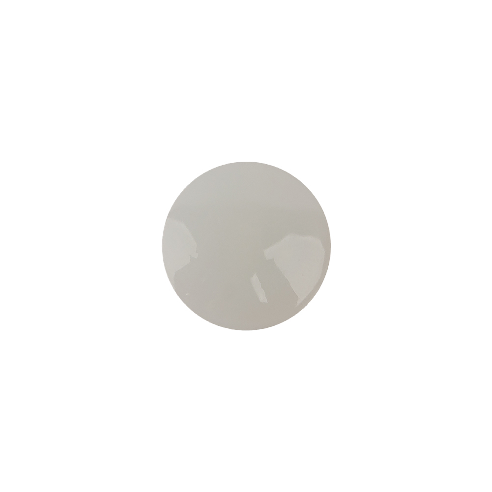 Cloudy White Nearly Opaque Shank Back Plastic Button – 20L/12.5mm Cloudy White Nearly Opaque Shank Back Plastic Button – 20L/12.5mm