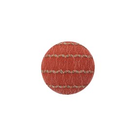 Orange and Fort Knox Lurex Striated Satin Fabric Covered Silk and Metal Sew On Button – 24L/15mm Orange and Fort Knox Lurex Striated Satin Fabric Covered Silk and Metal Sew On Button – 24L/15mm