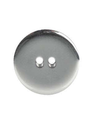 Silver Mirror Backed Two Hole Smooth Top Button – 36L/23mm Silver Mirror Backed Two Hole Smooth Top Button – 36L/23mm