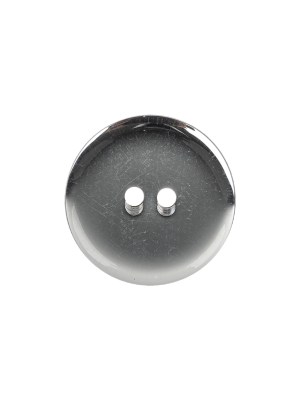Silver Mirror Backed Two Hole Smooth Top Button – 28L/18mm Silver Mirror Backed Two Hole Smooth Top Button – 28L/18mm