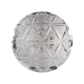 Italian Transparent Geometric Shank Back Dome Shaped Plastic Button – 44L/28mm Italian Transparent Geometric Shank Back Dome Shaped Plastic Button – 44L/28mm