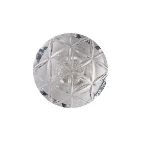 Italian Transparent Geometric Shank Back Dome Shaped Plastic Button – 36L/23mm Italian Transparent Geometric Shank Back Dome Shaped Plastic Button – 36L/23mm