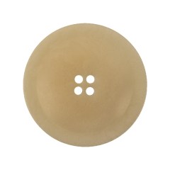 Natural Four Hole Low Convex Plastic Coat Button – 44L/28mm Natural Four Hole Low Convex Plastic Coat Button – 44L/28mm