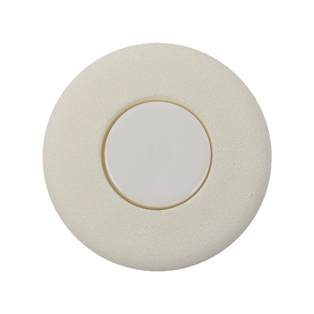 Italian Milk White Circle in a Circle Plastic Coat Button – 44L/28mm Italian Milk White Circle in a Circle Plastic Coat Button – 44L/28mm