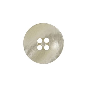 Ivory Iridescent Four Hole Smooth Top Plastic Button – 32L/20mm Ivory Iridescent Four Hole Smooth Top Plastic Button – 32L/20mm
