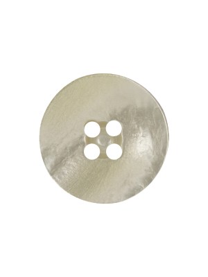 Ivory Iridescent Four Hole Smooth Top Plastic Button – 32L/20mm Ivory Iridescent Four Hole Smooth Top Plastic Button – 32L/20mm