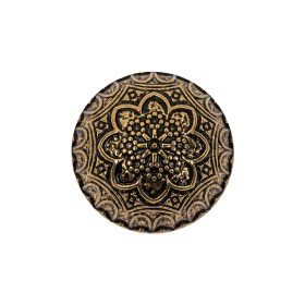Gold Floral Classical Dome Shaped Metal Coat Button – 36L/23mm Gold Floral Classical Dome Shaped Metal Coat Button – 36L/23mm