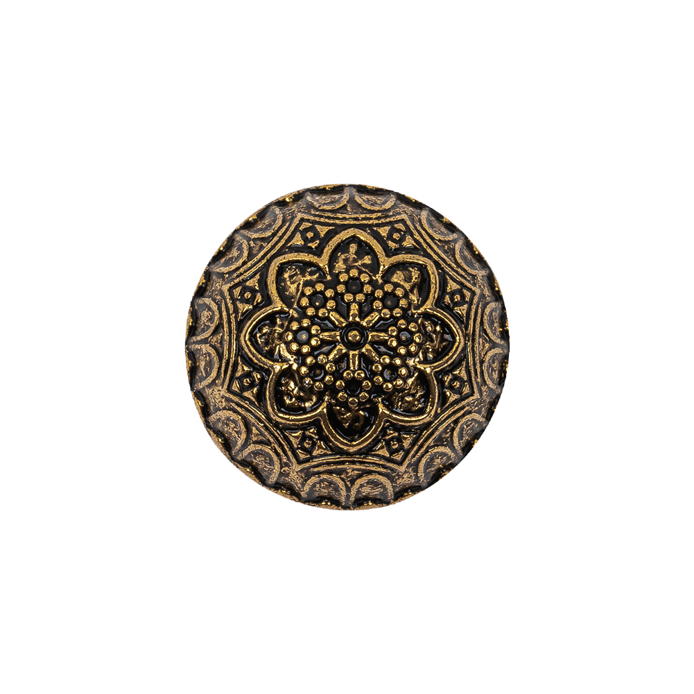 Gold Floral Classical Dome Shaped Metal Coat Button – 32L/20mm Gold Floral Classical Dome Shaped Metal Coat Button – 32L/20mm