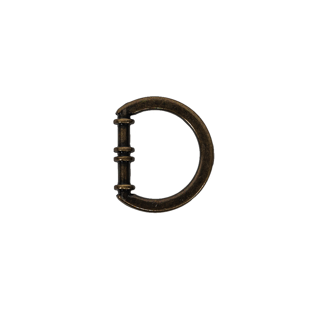 Bronze Cast Metal Rounded D-Ring – 15mm Bronze Cast Metal Rounded D-Ring – 15mm