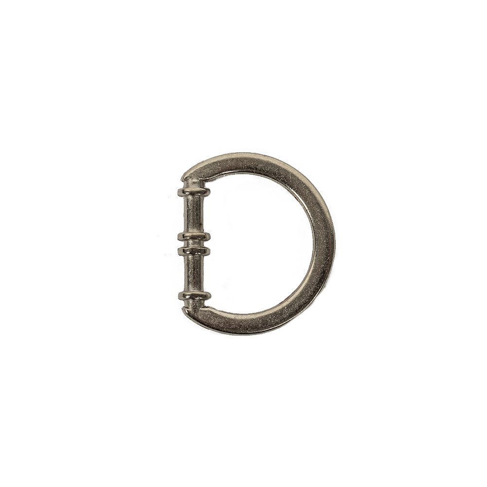 Matte Nickel Cast Metal Rounded D-Ring – 15mm Matte Nickel Cast Metal Rounded D-Ring – 15mm