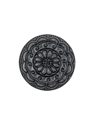 Italian Gray Pearl Floral Shank Back Button – 30L/19mm Italian Gray Pearl Floral Shank Back Button – 30L/19mm