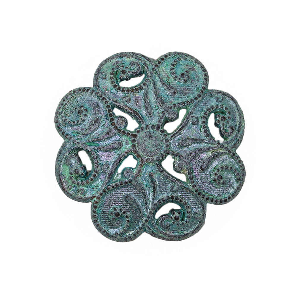 Italian Fairy Wing Floral Shank Back Button – 44L/28mm Italian Fairy Wing Floral Shank Back Button – 44L/28mm