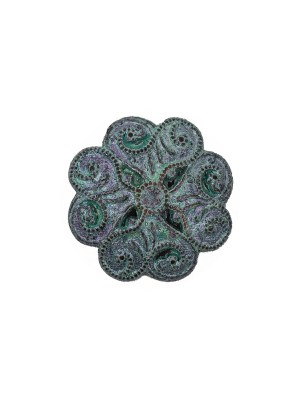 Italian Fairy Wing Floral Shank Back Button – 30L/19mm Italian Fairy Wing Floral Shank Back Button – 30L/19mm