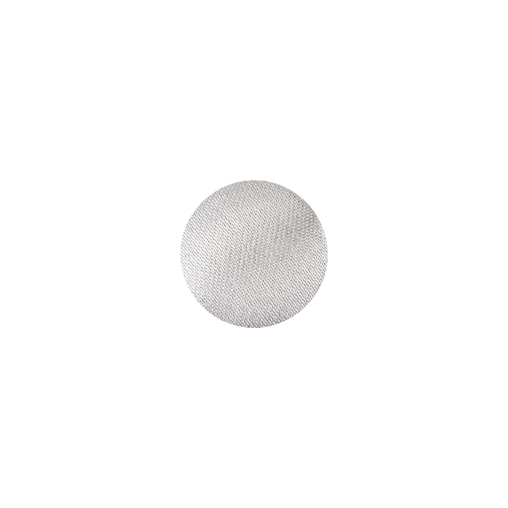 White Fabric Covered Low Domed Shank Back Button – 18L/11.5mm White Fabric Covered Low Domed Shank Back Button – 18L/11.5mm